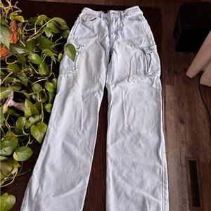 Hollister Women's Light Wash Straight Leg Jeans